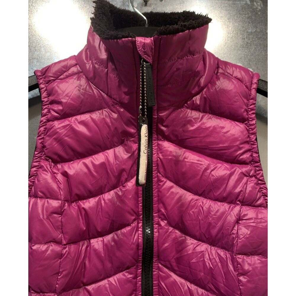 Calvin Klein CK Womens S Packable Puffer Vest 90% Duck Down Quilted
